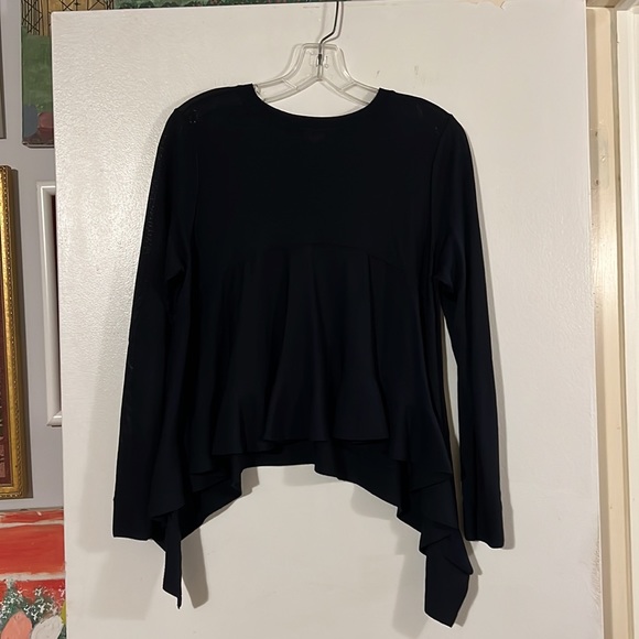 Club Monaco darkest navy asymmetrical top - Picture 5 of 9